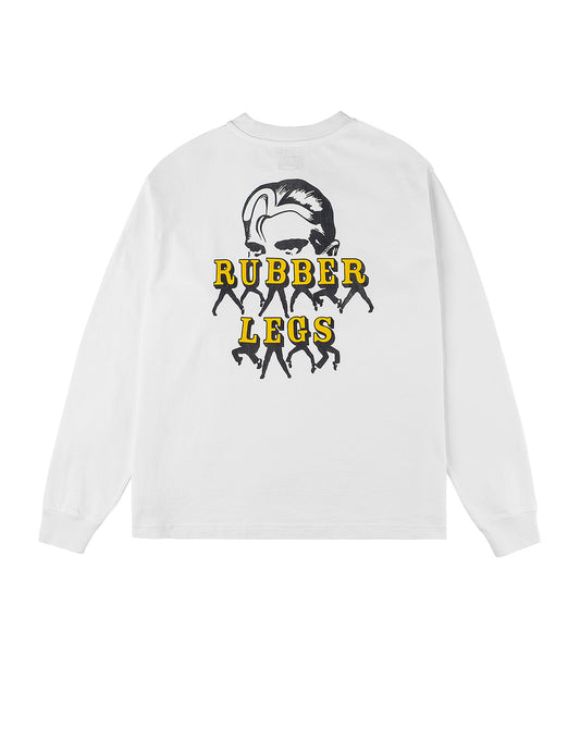 カモメとラバーレッグプリント リラックスフィット 長袖Tシャツ