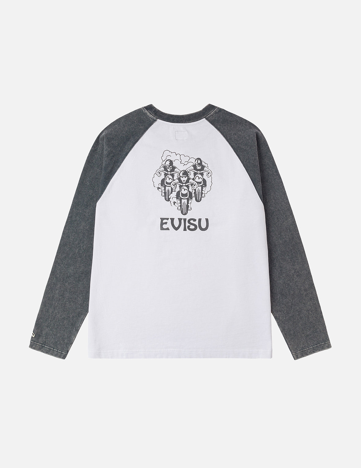 レトロモトクロスプリント リラックスフィット 長袖Tシャツ