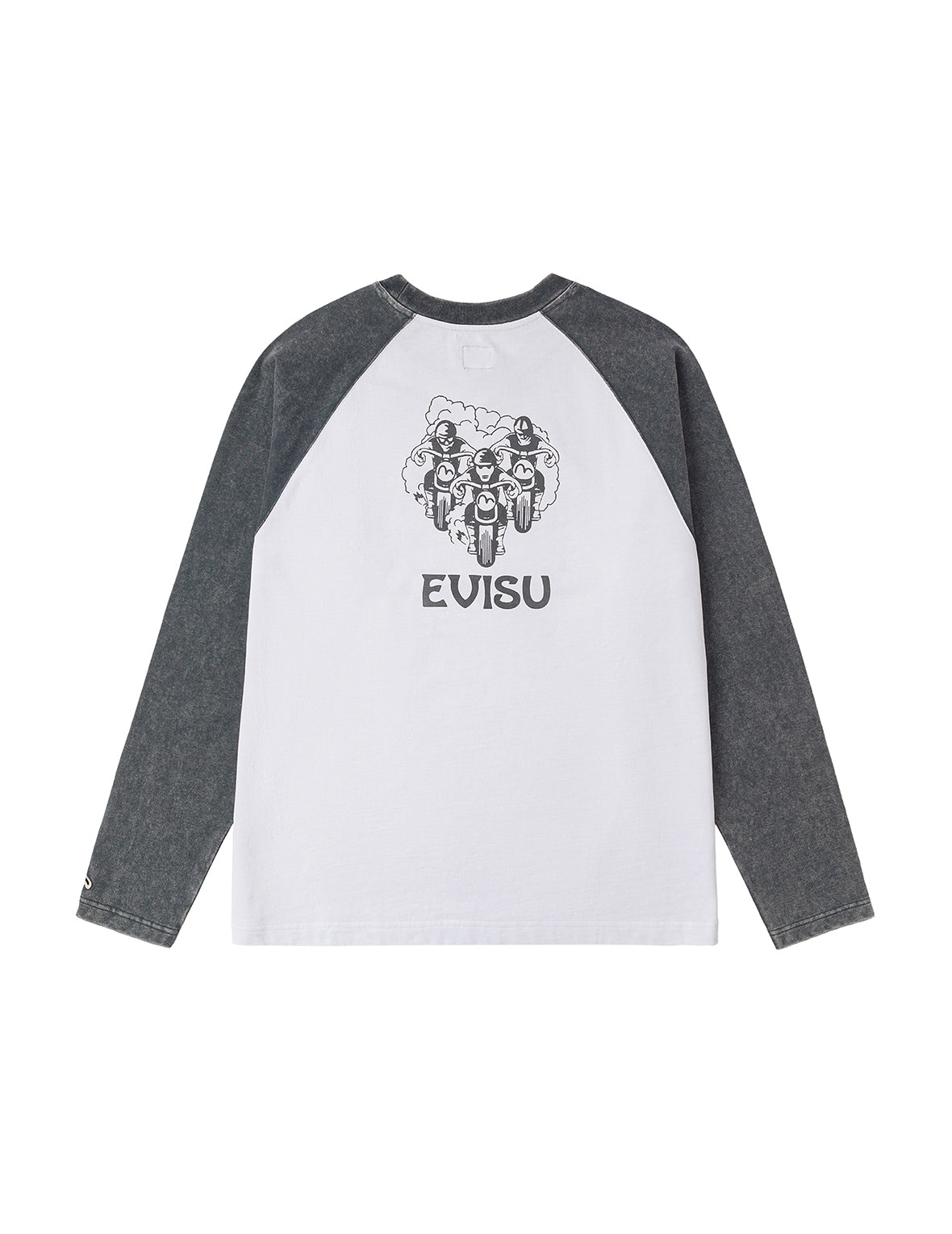 レトロモトクロスプリント リラックスフィット 長袖Tシャツ