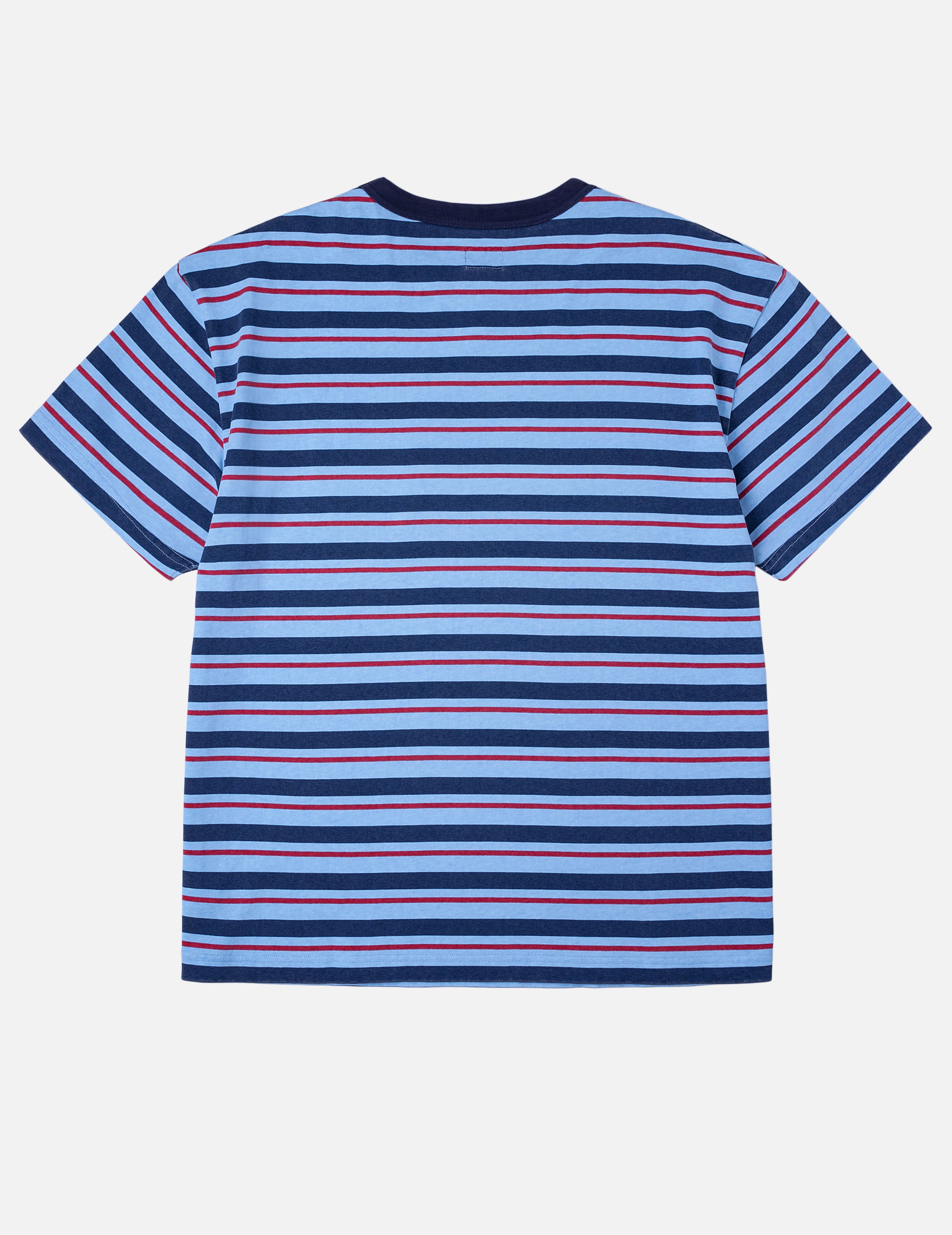 カモメアップリケ リラックスフィット ストライプTシャツ