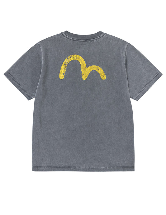 カモメプリントリラックスフィットTシャツ