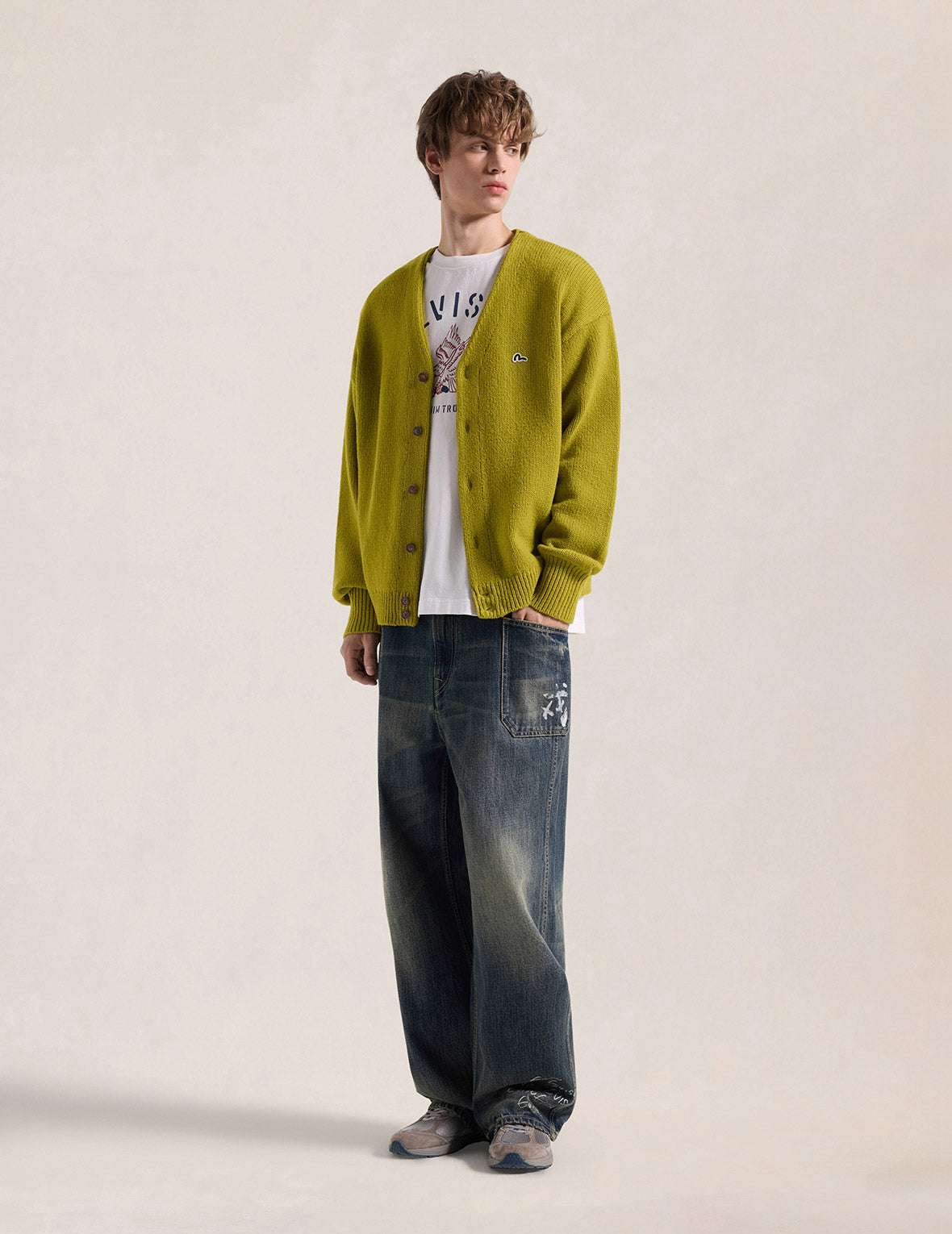 Demon EVISU Seagull Knit Cardigan