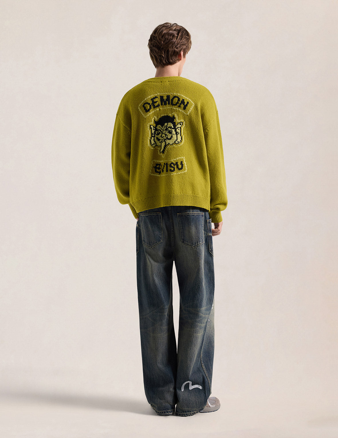 Demon EVISU Seagull Knit Cardigan