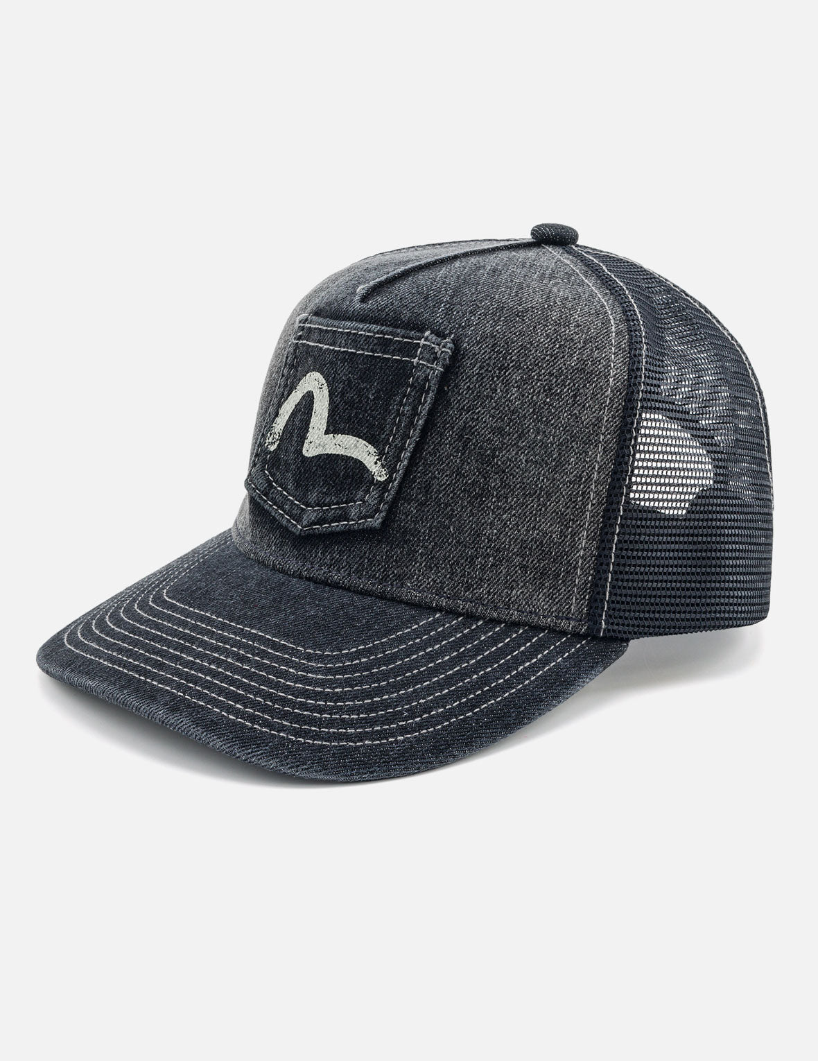 カモメポケット デニムメッシュトラッカーキャップ – EVISU