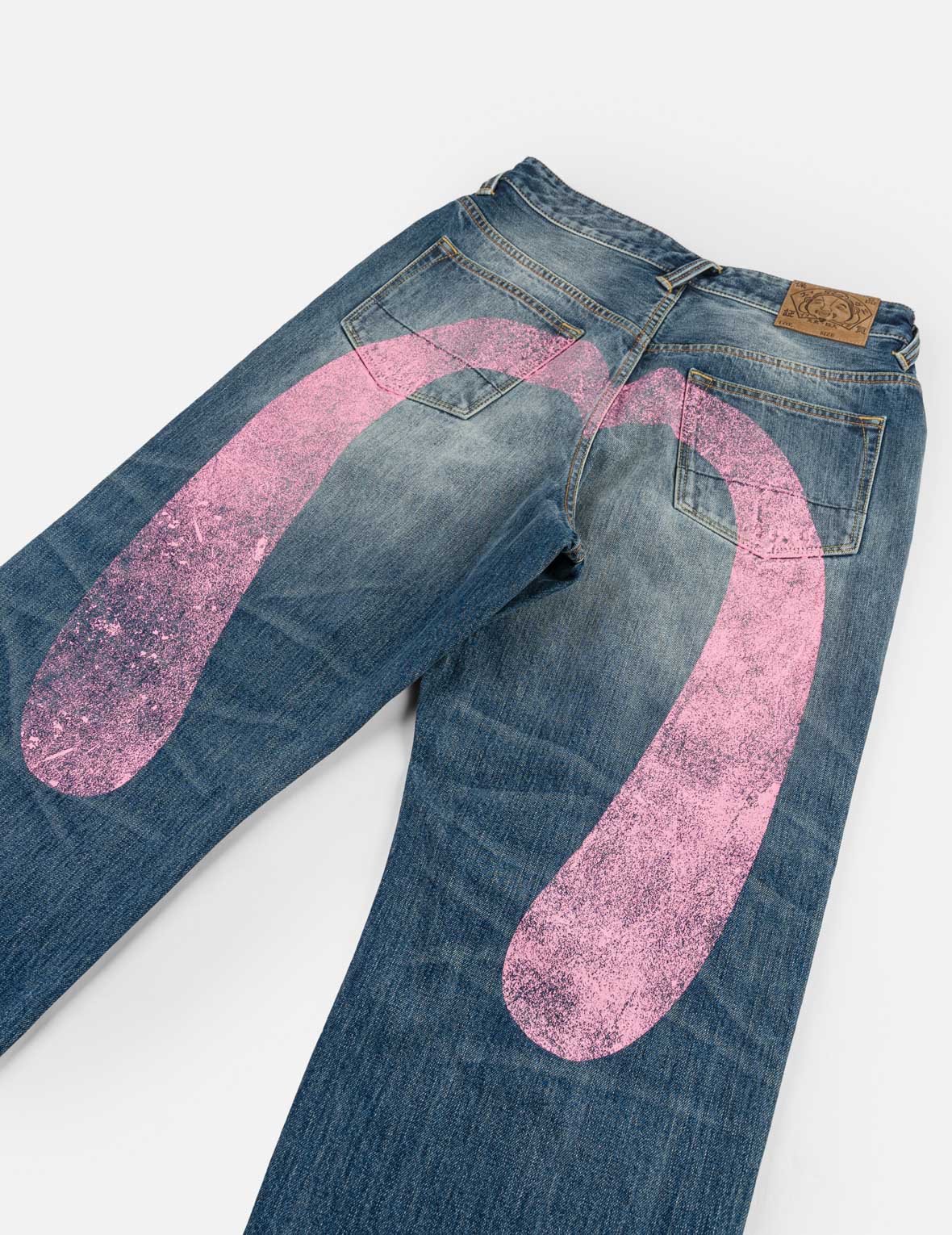 ピンク大M ダメージジーンズ – EVISU
