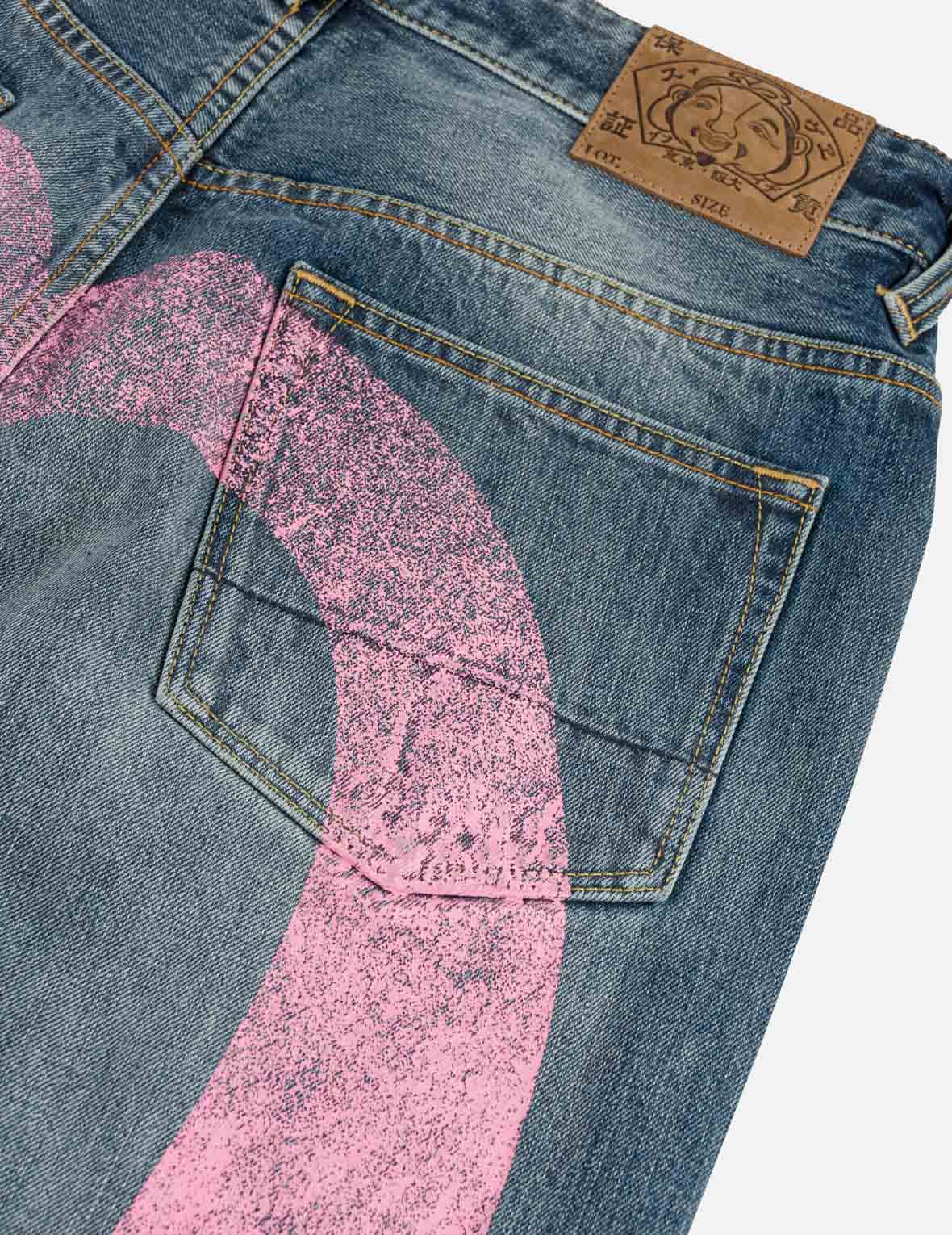 Pink Daicock Ripped Jeans – EVISU