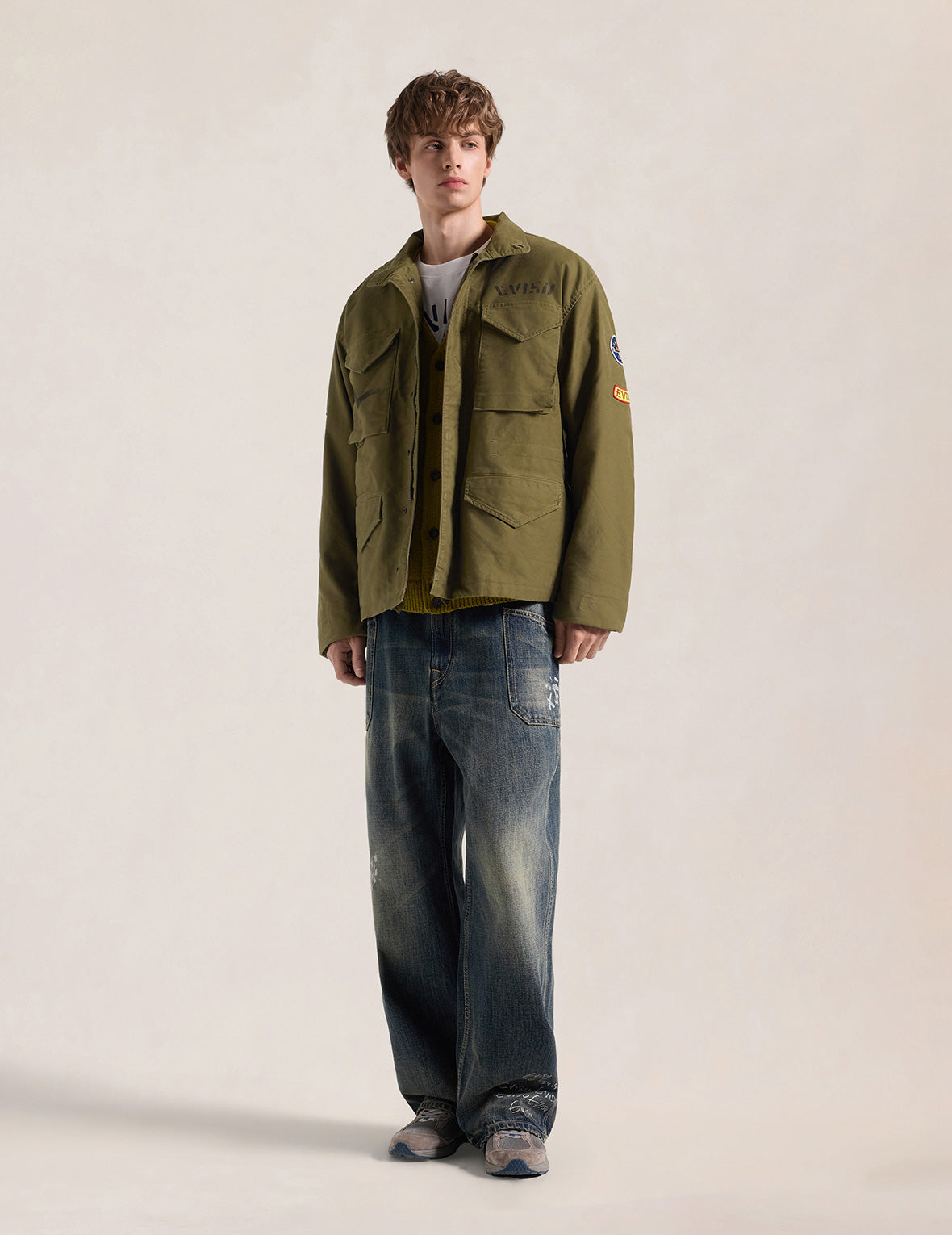Washed M65 Patch Field Jacket