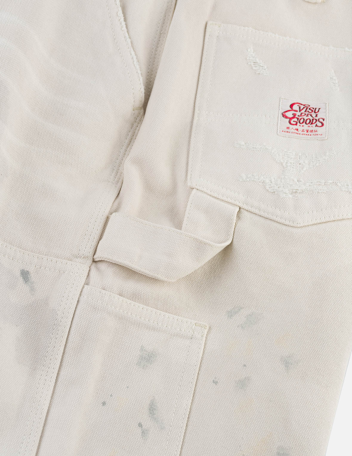 Distressed Double Knee Utility Pants