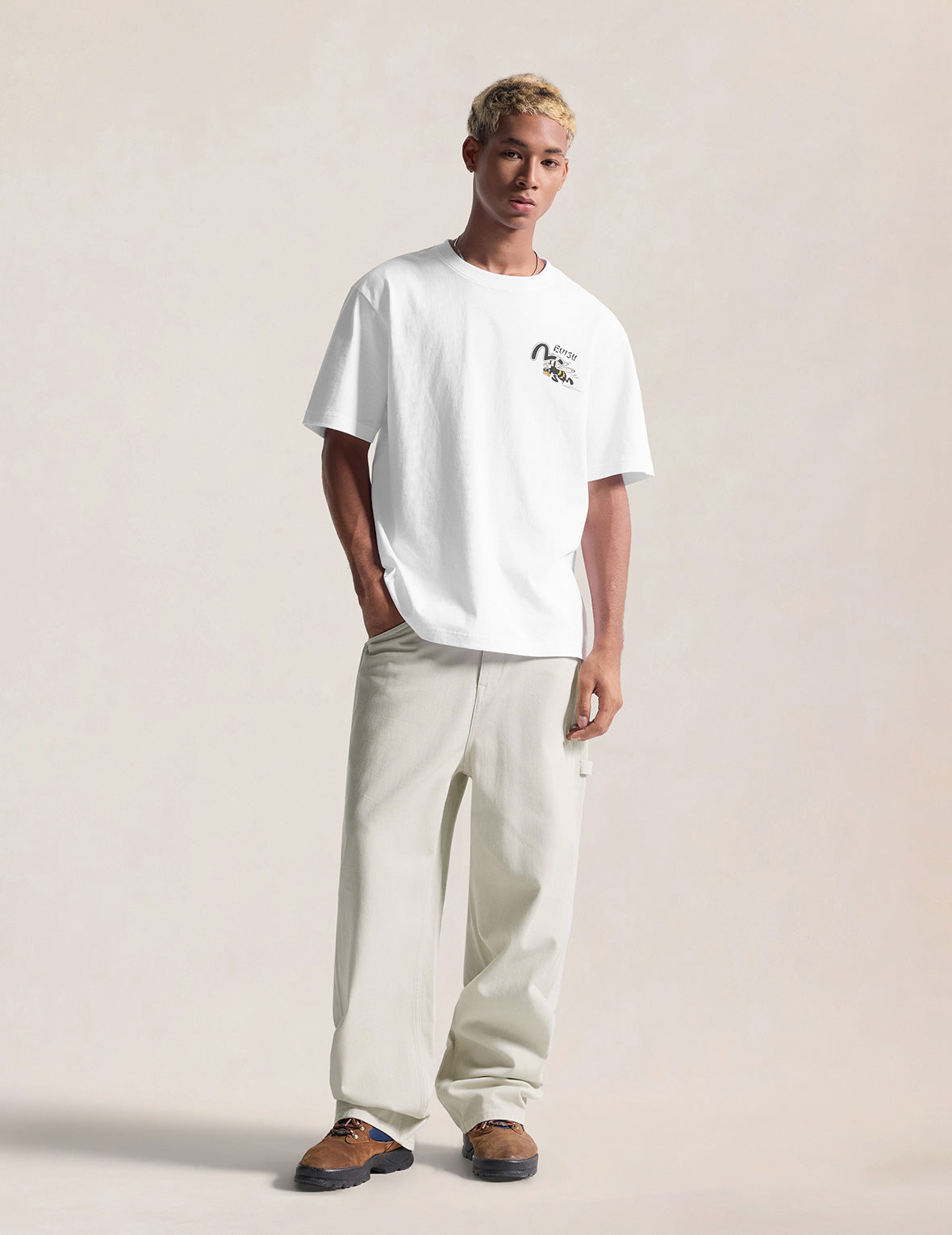 Tonal Seagull Worker Pants