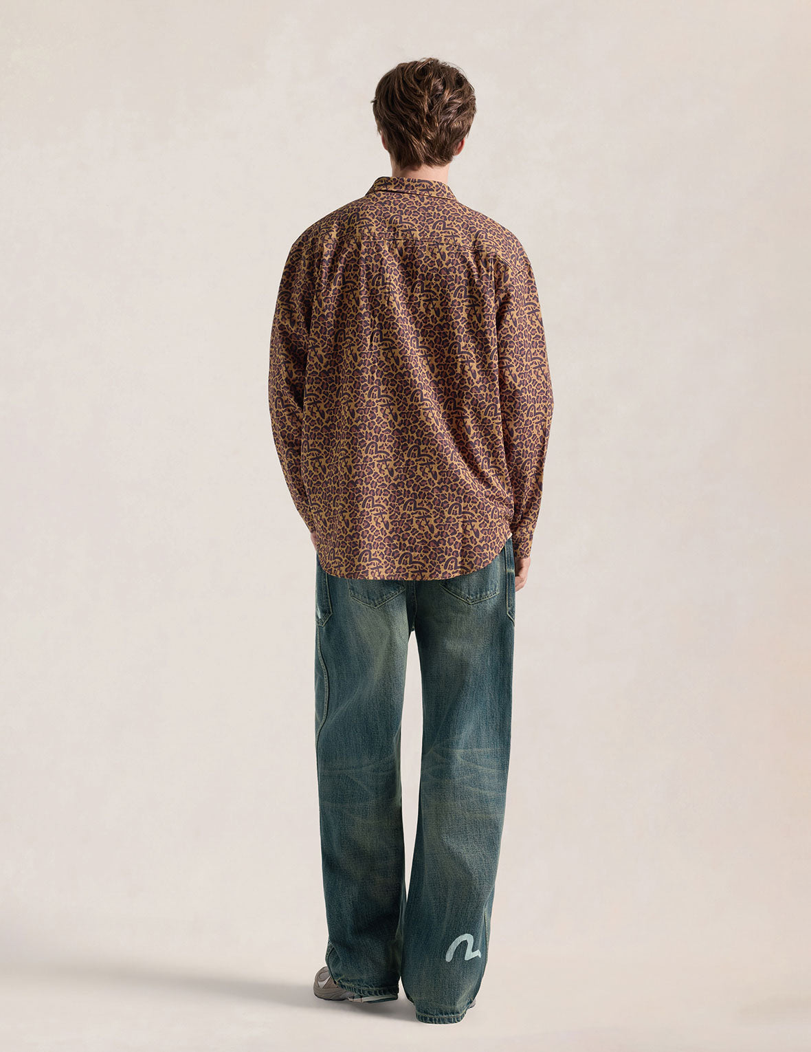 Leopard Seagull Printed Shirt