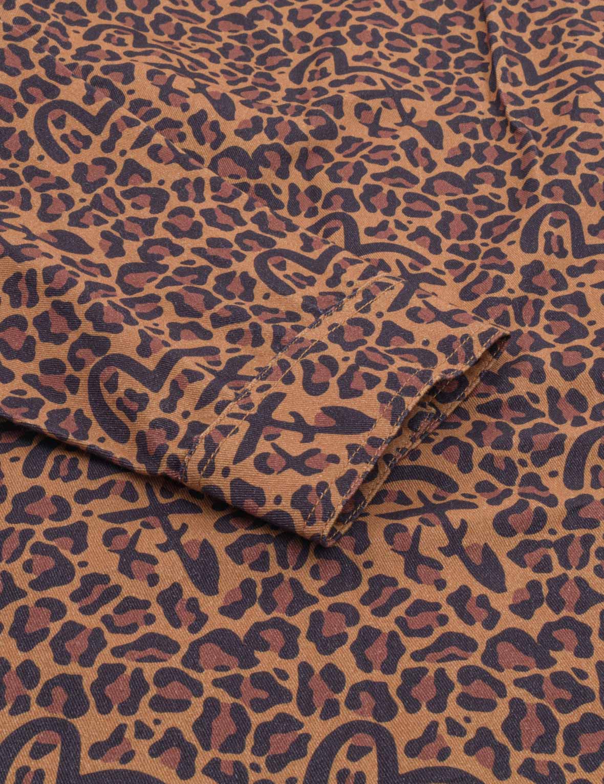 Leopard Seagull Printed Shirt