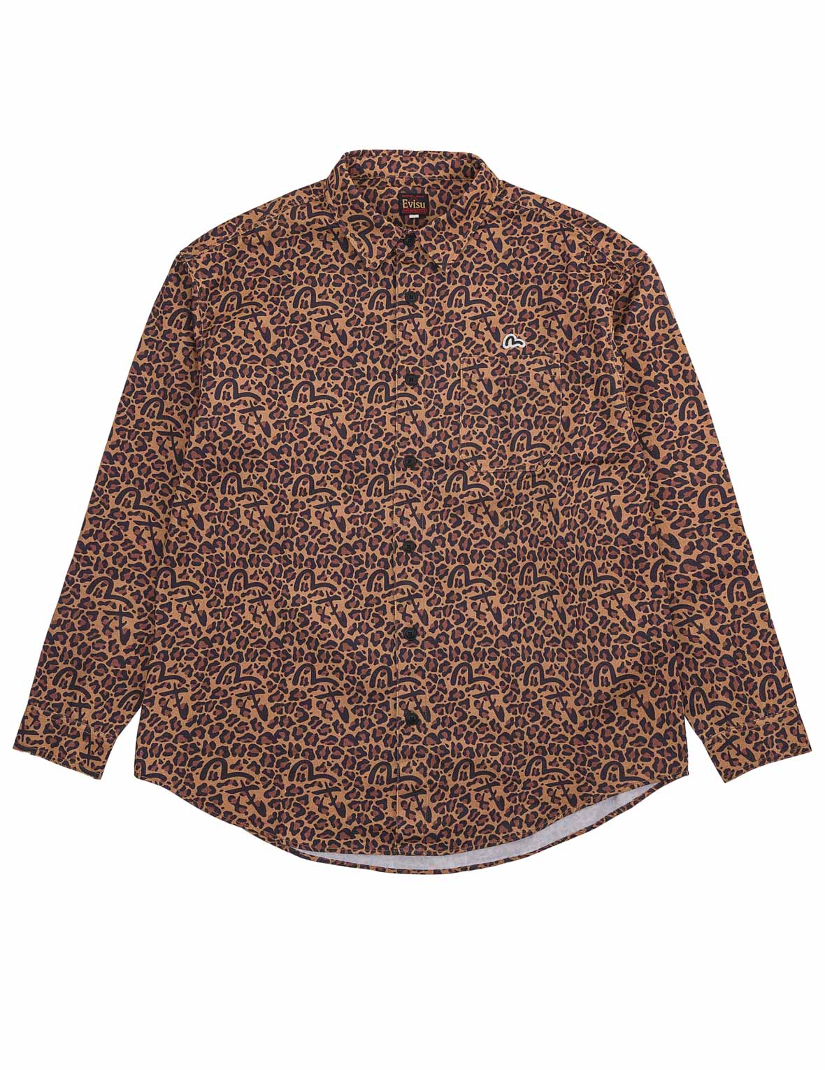 Leopard Seagull Printed Shirt