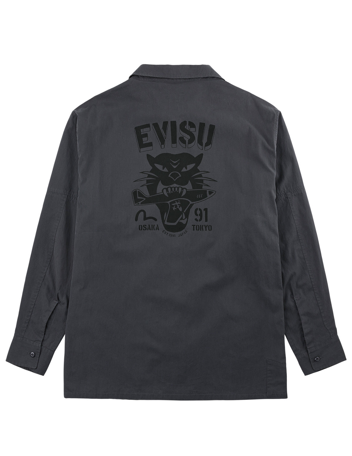 ウォッシュ加工 ミリタリーシャツ