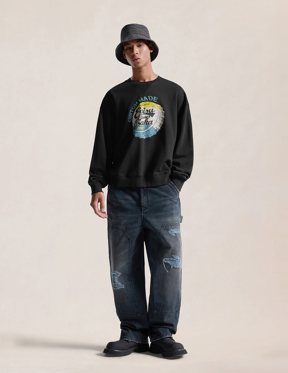 EVISU Osaka ソーダキャップ スウェットシャツ