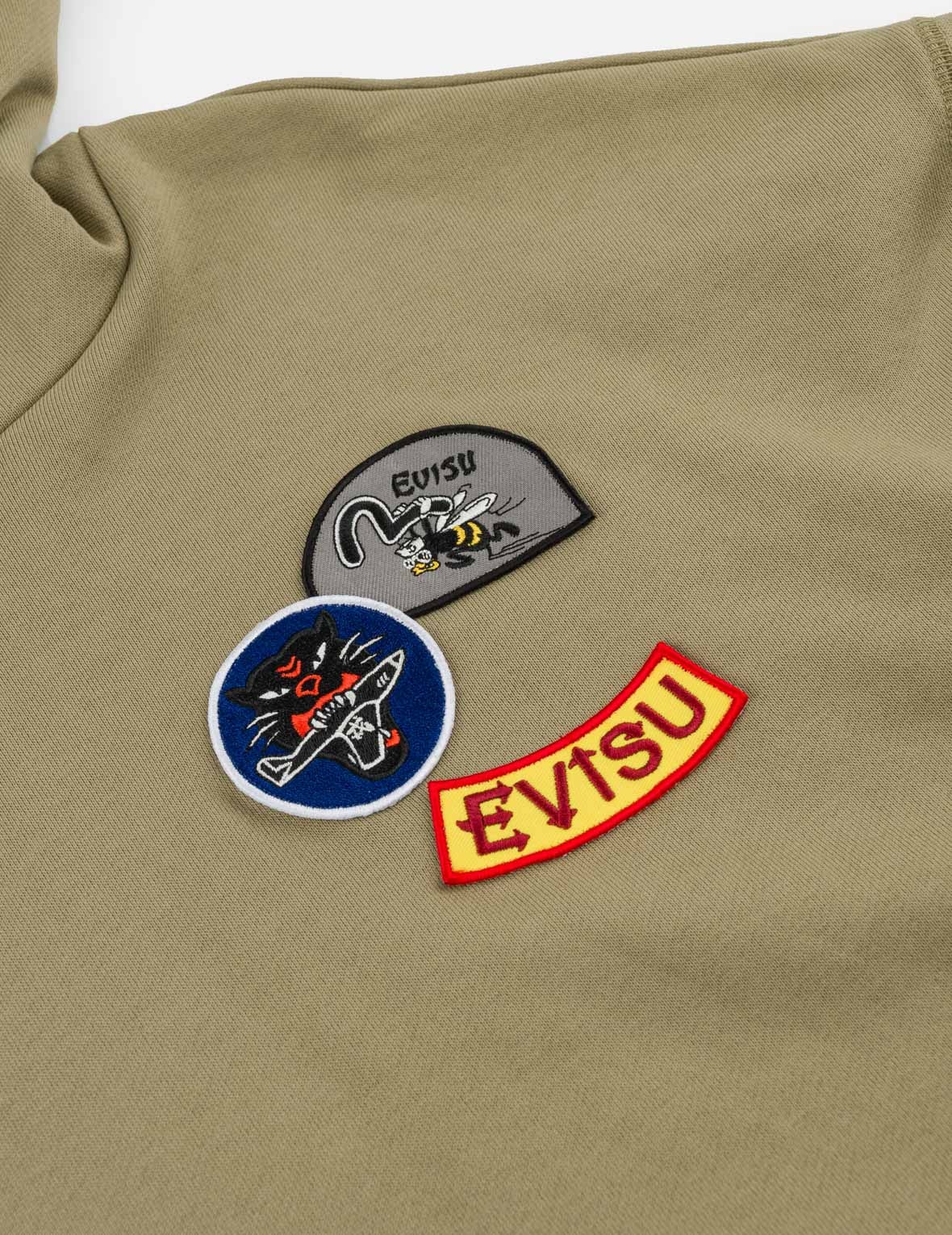 Multi-Badge EVISU Hooded Sweatshirt