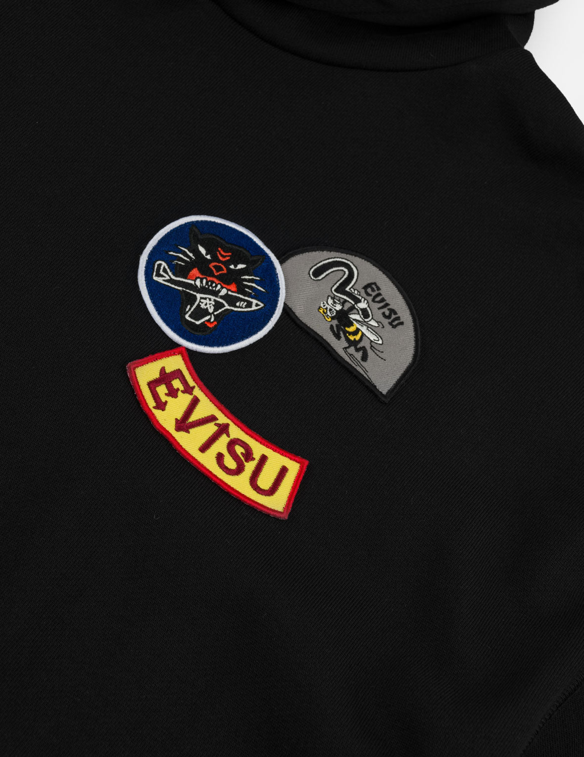 Multi-Badge EVISU Hooded Sweatshirt