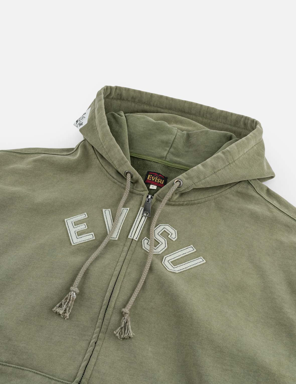 EVISU パッチ ジップフーディ