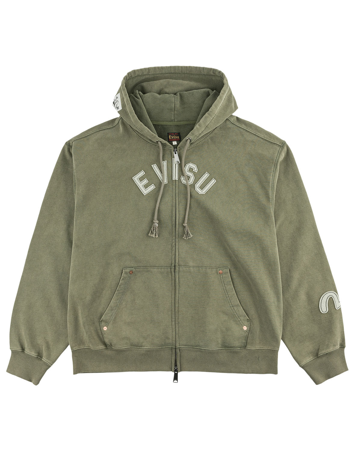 EVISU パッチ ジップフーディ