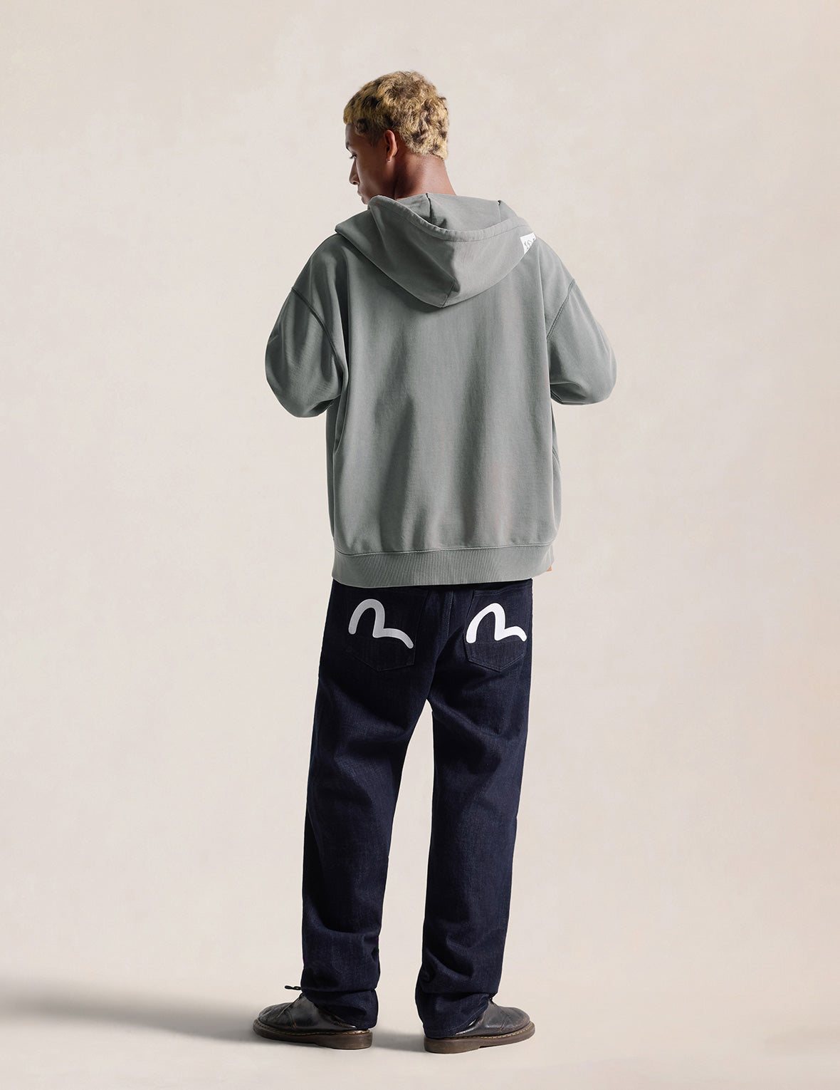 EVISU パッチ ジップフーディ