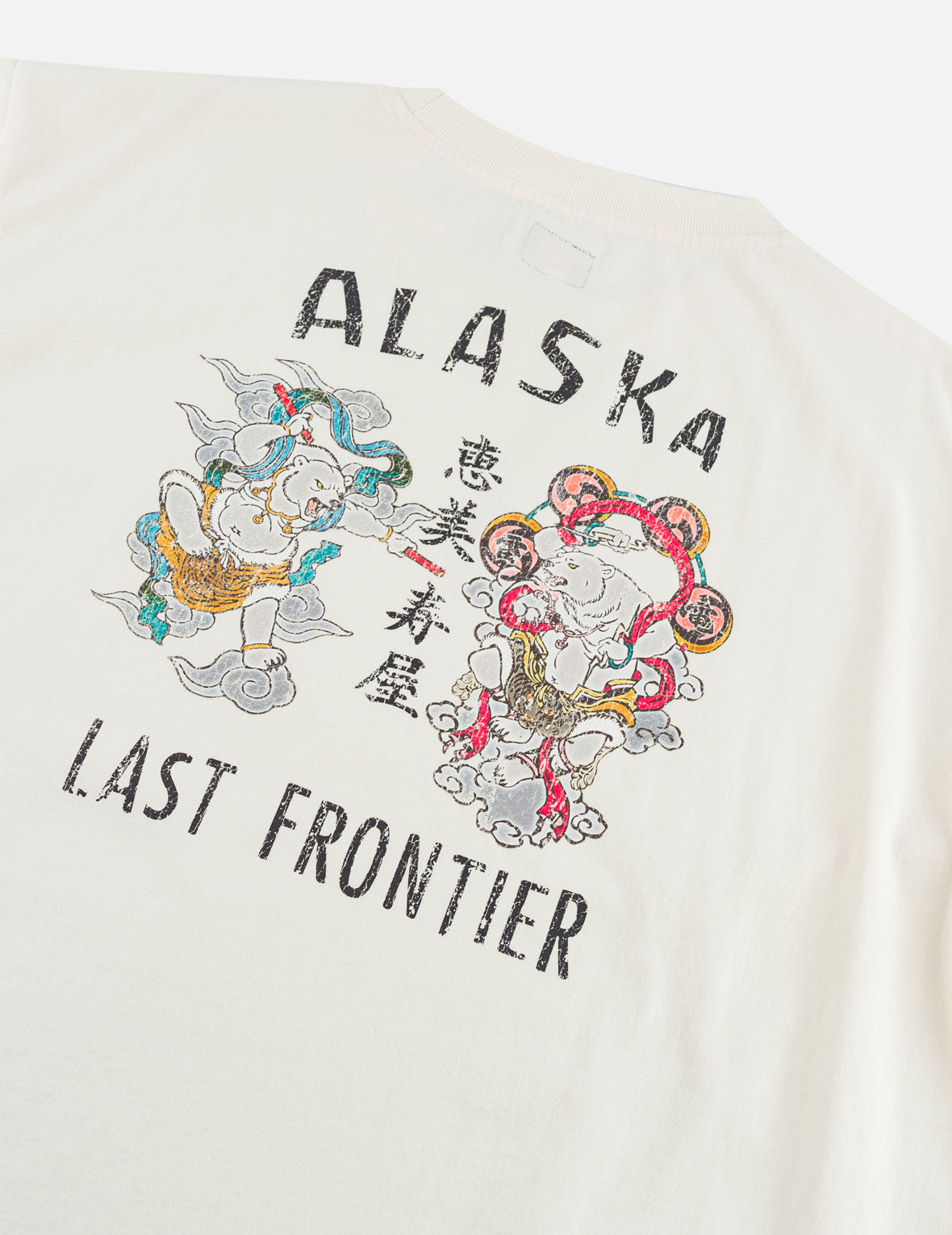 雷神＆風神グラフィックプリント Tシャツ