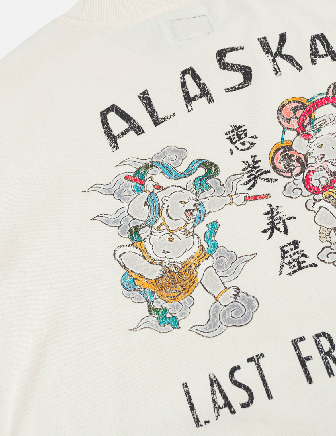 雷神＆風神グラフィックプリント Tシャツ