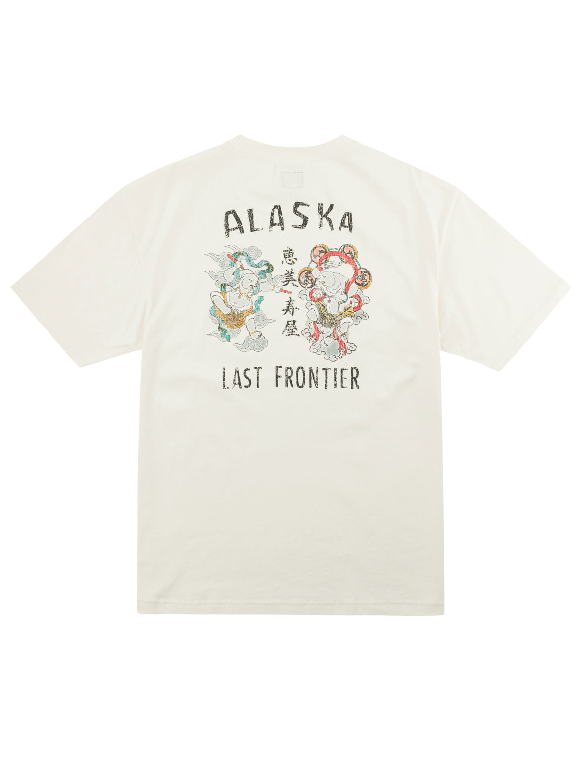 雷神＆風神グラフィックプリント Tシャツ