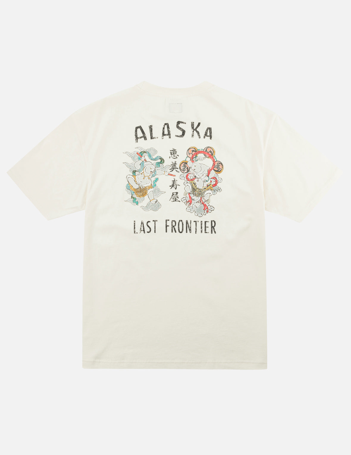 雷神＆風神グラフィックプリント Tシャツ