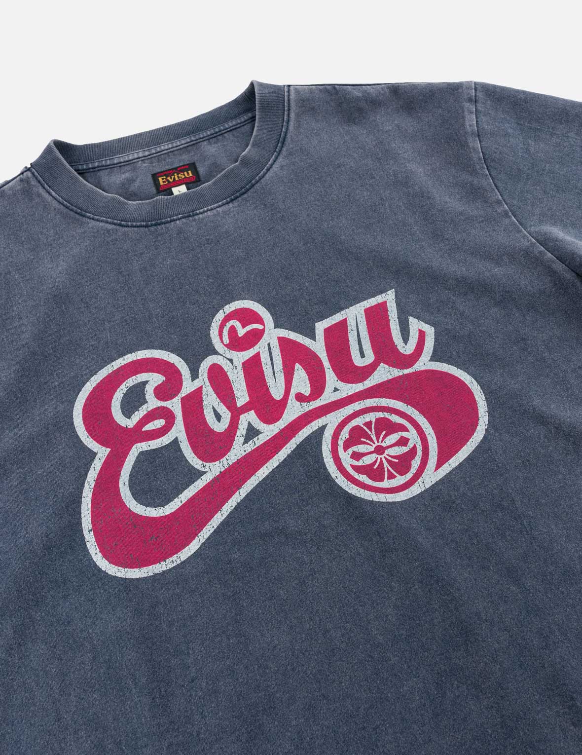 ウォッシュ加工 EVISUロゴ カモメTシャツ
