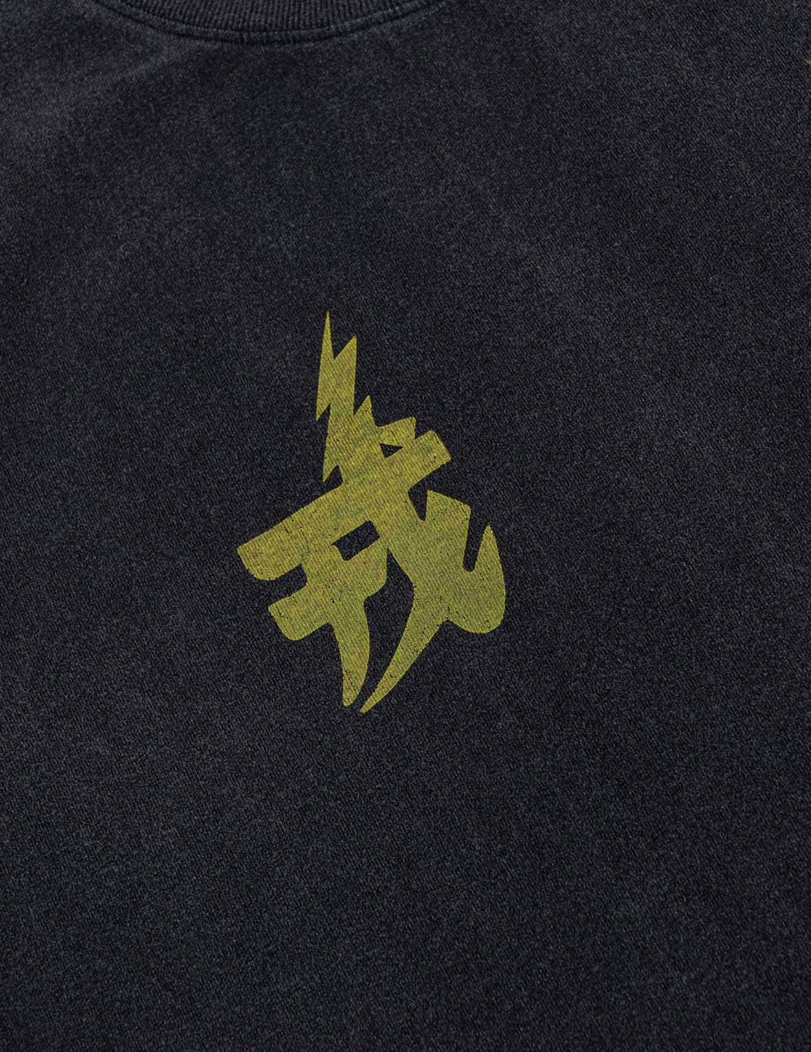 「戎」「魂」ライトニング＆大Mプリント Tシャツ