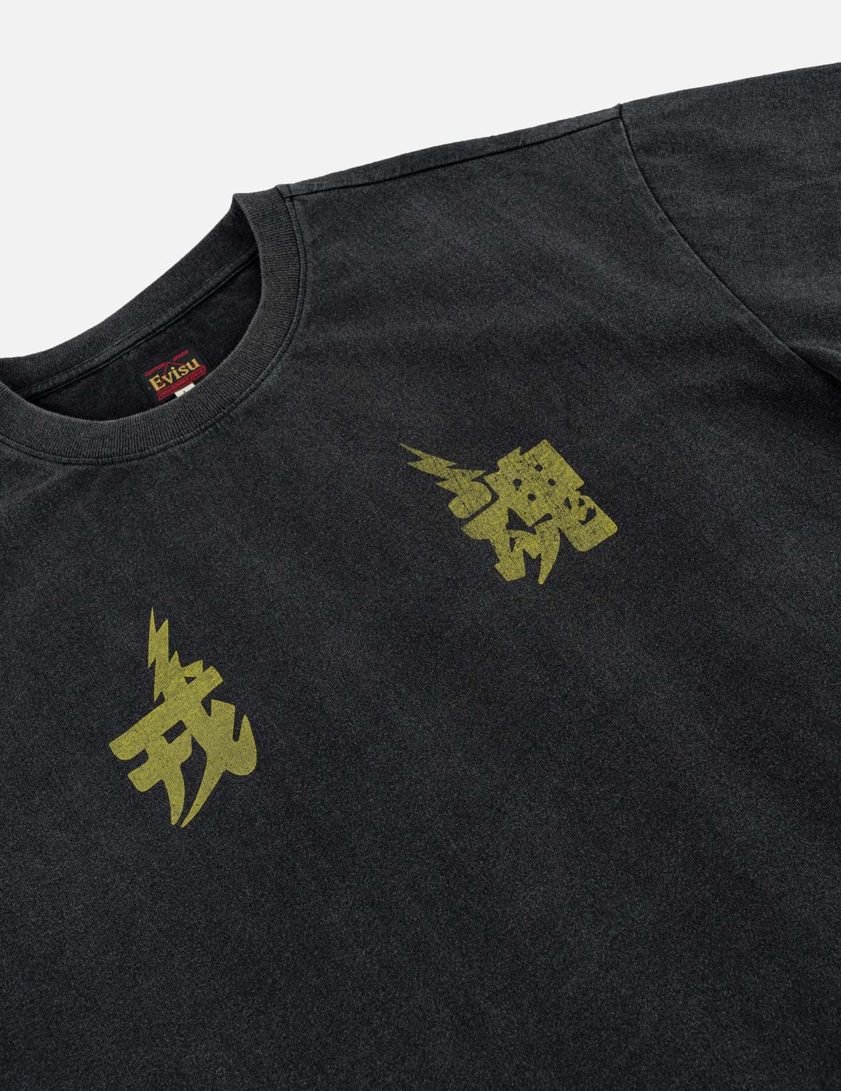 「戎」「魂」ライトニング＆大Mプリント Tシャツ