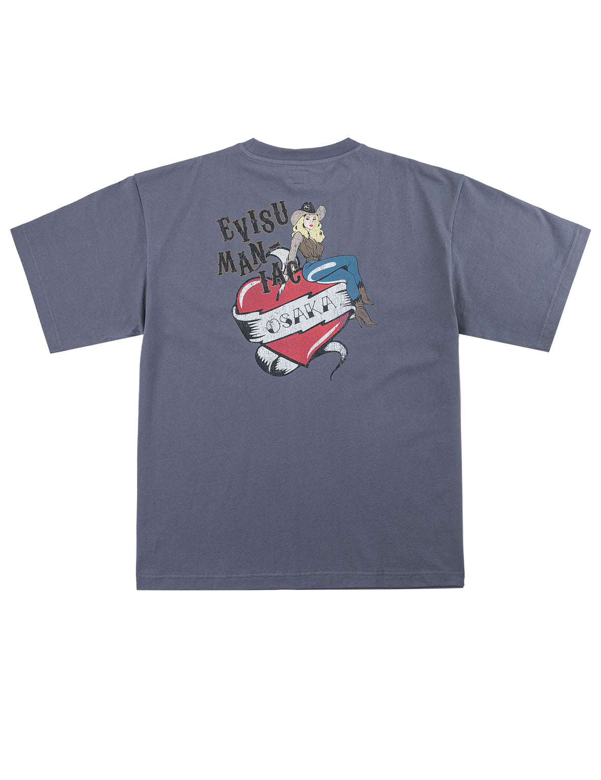 ハートカウガールプリント Tシャツ