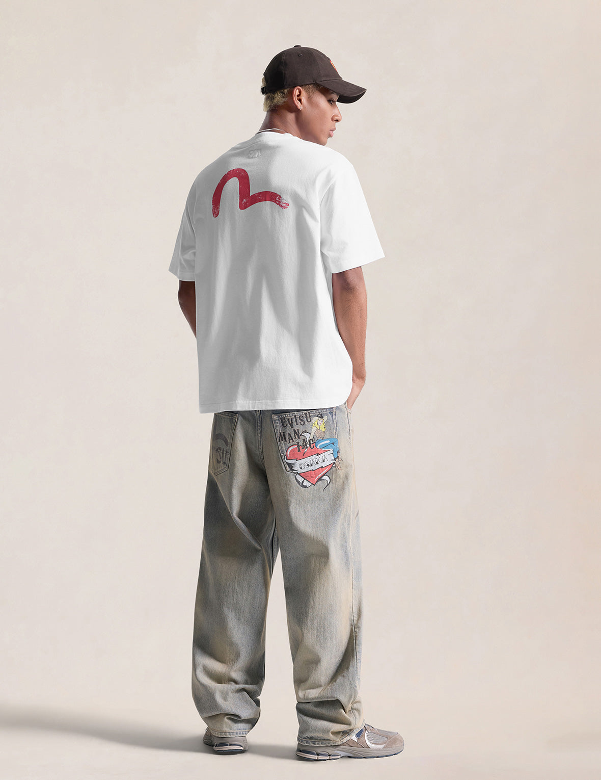 大阪ローズ＆カモメプリント Tシャツ