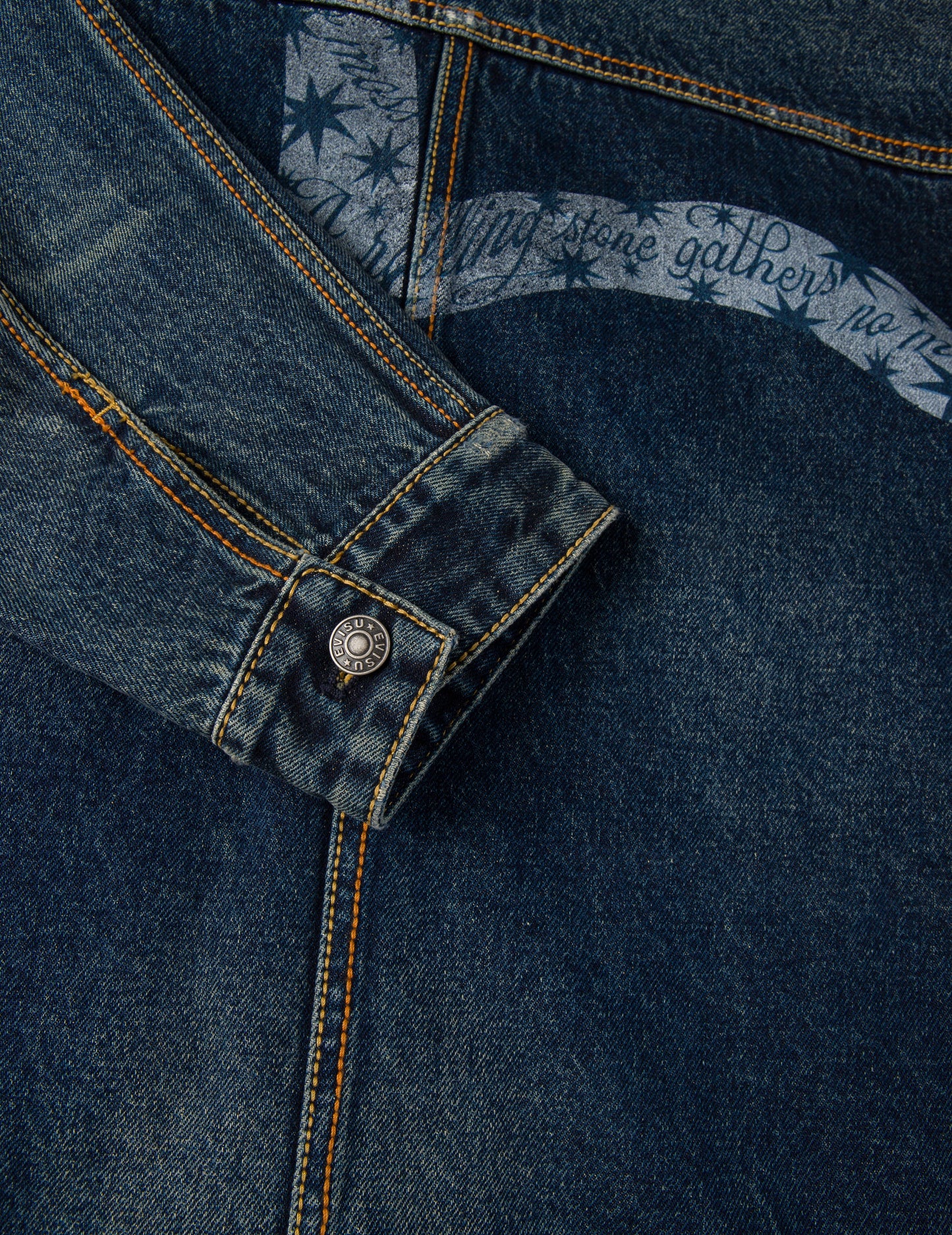 EVISU X GDC ウォッシュド リラックスフィット デニムジャケット