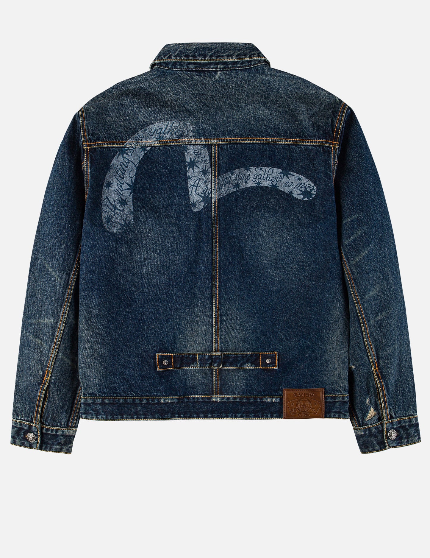 EVISU X GDC ウォッシュド リラックスフィット デニムジャケット