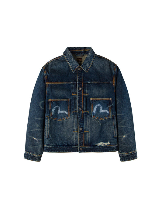 EVISU X GDC Washed Relax Fit Denim Jacket