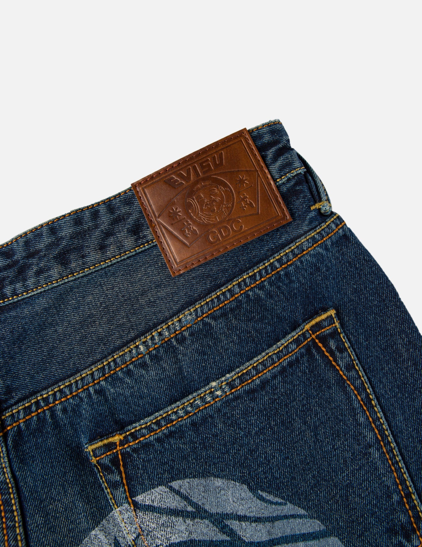 EVISU X GDC 大黒プリント リラックスフィット ジーンズ