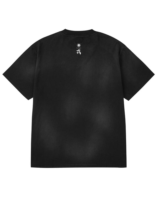 EVISU X GDC ダーティーウォッシュド リラックスフィット Tシャツ