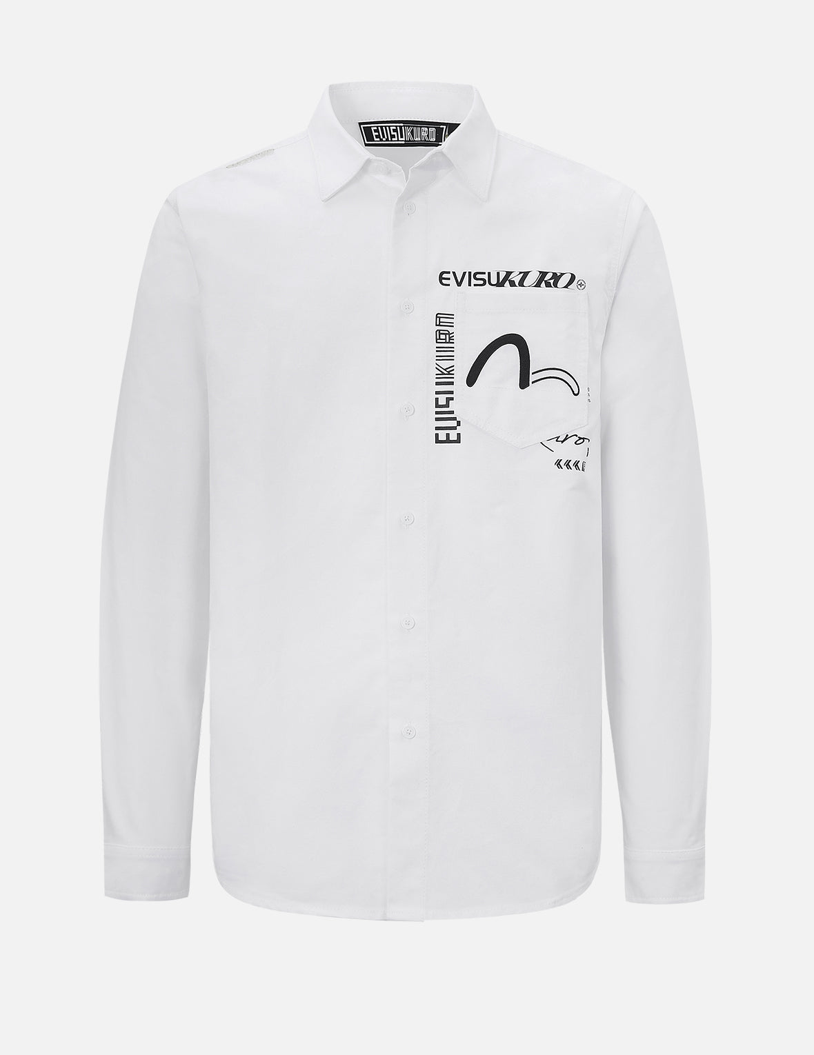 Digital Photo Infused Seagull Print Oxford Shirt