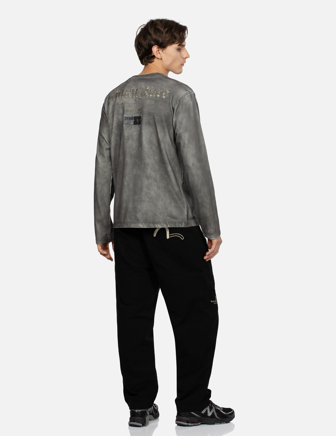 Seagull and Logo Embroidery Relaxed Fit Pants