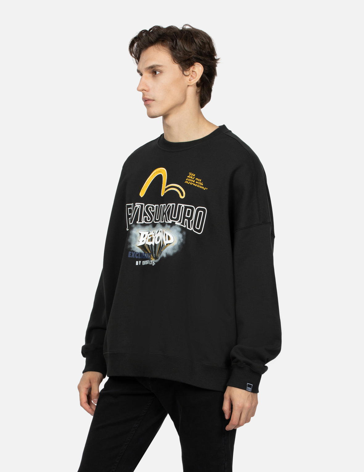 Multi-Logo Print Oversized Sweatshirt