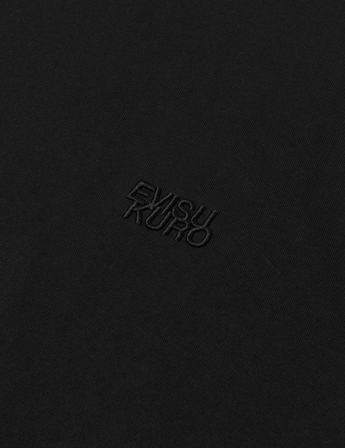 EVISUKURO Flocking and Plastisol Print Regular Fit T-shirt