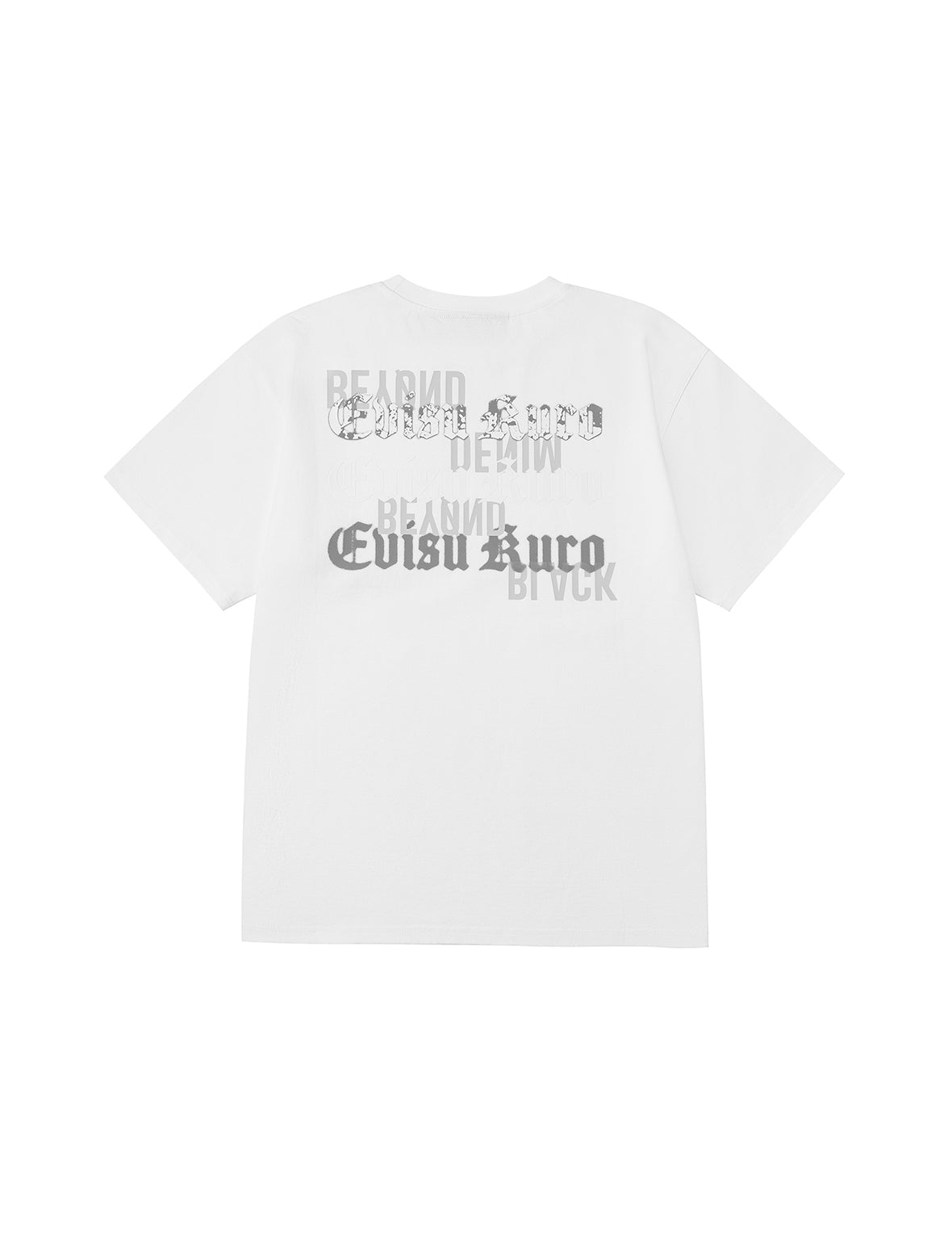 EVISUKURO Flocking and Plastisol Print Regular Fit T-shirt