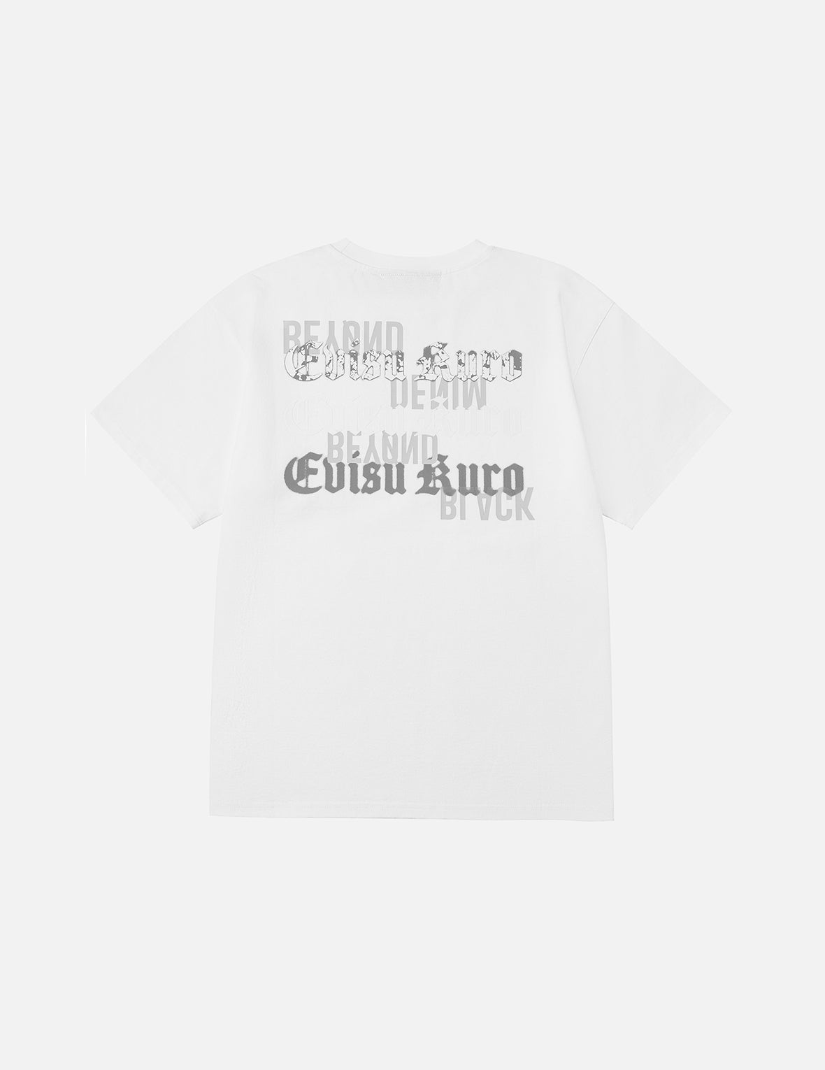 EVISUKURO Flocking and Plastisol Print Regular Fit T-shirt
