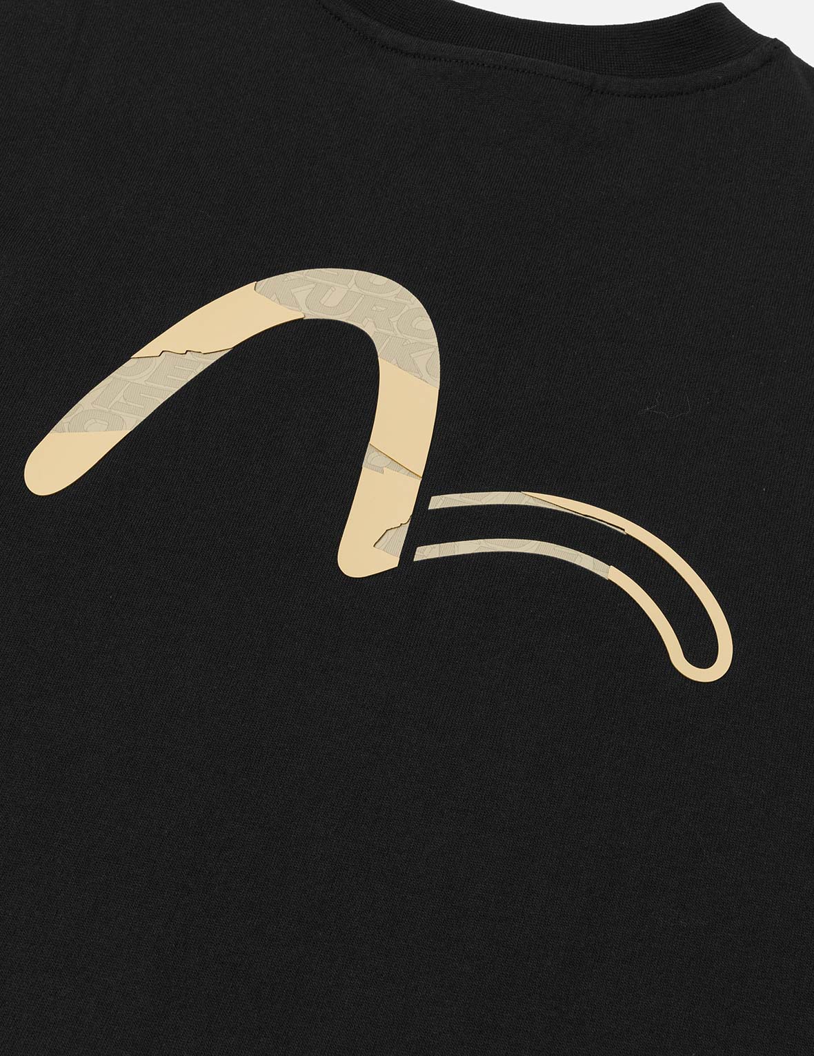 EVISUKUROとコントラストカモメプリント リラックスフィット Tシャツ