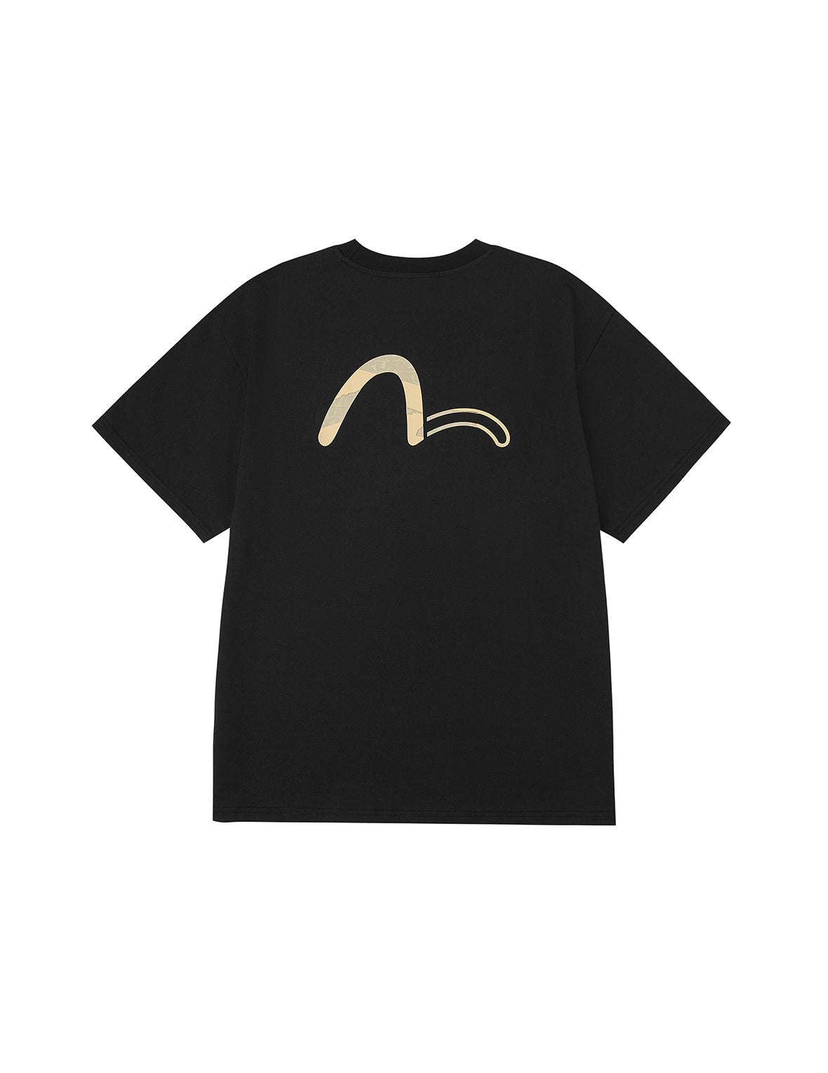 EVISUKUROとコントラストカモメプリント リラックスフィット Tシャツ