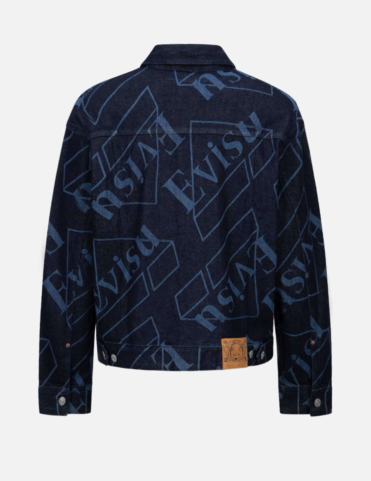 Logo Monogram Discharged Print Denim Jacket – EVISU