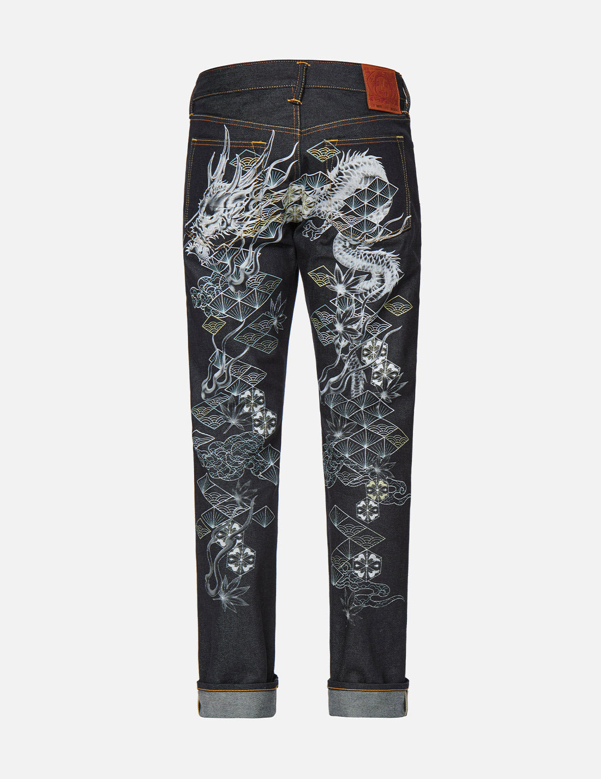 Gradated Dragon Daicock Carrot Fit Jeans #2017