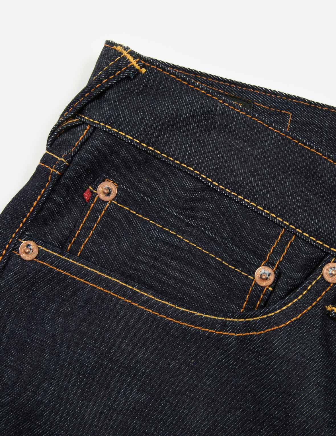 Daruma Appliqué Carrot Fit Denim Jeans #2017