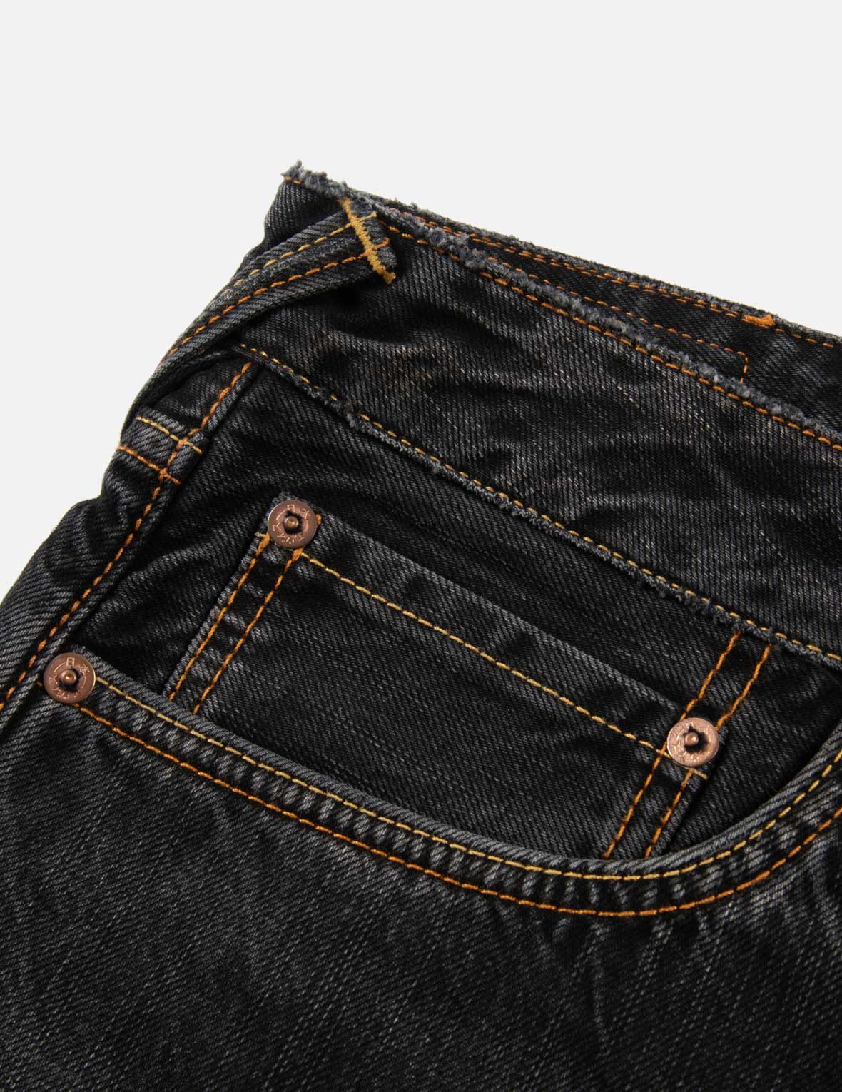 大黒プリントのバギーフィットデニムジーンズ＃2000 – EVISU