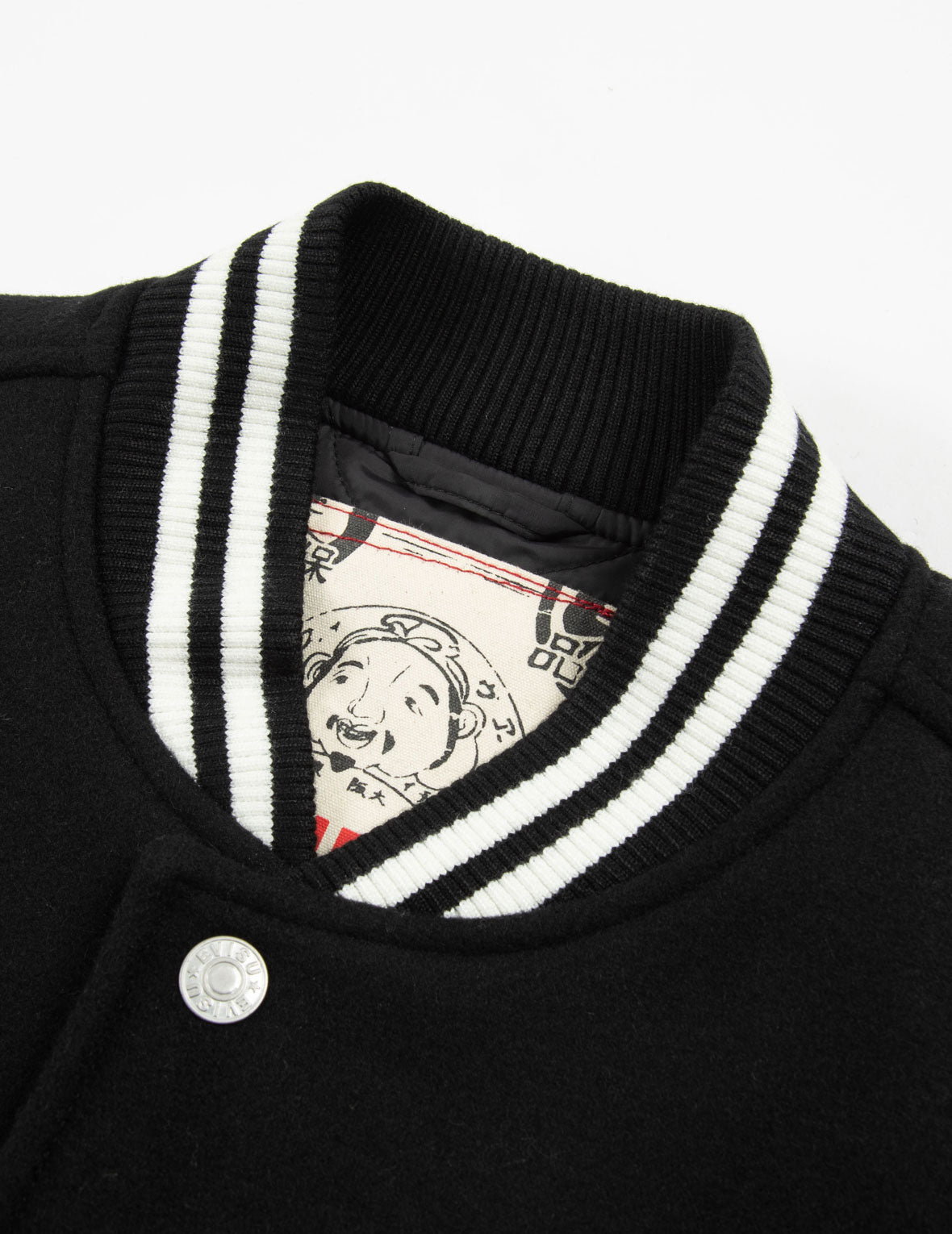 Daruma Appliqué Relax Fit Baseball Jacket